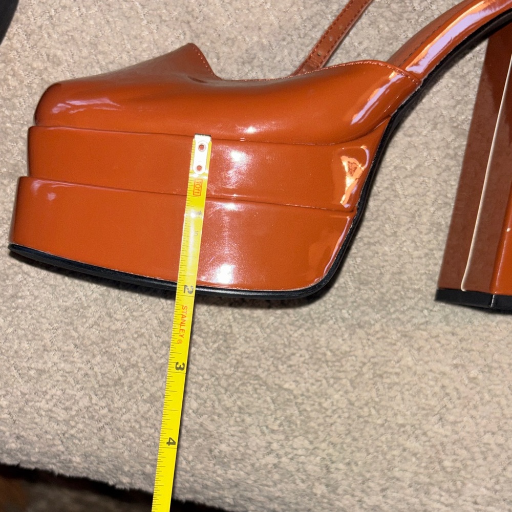 SheIN Bold Orange Platform Shoes - Picture 10 of 10
